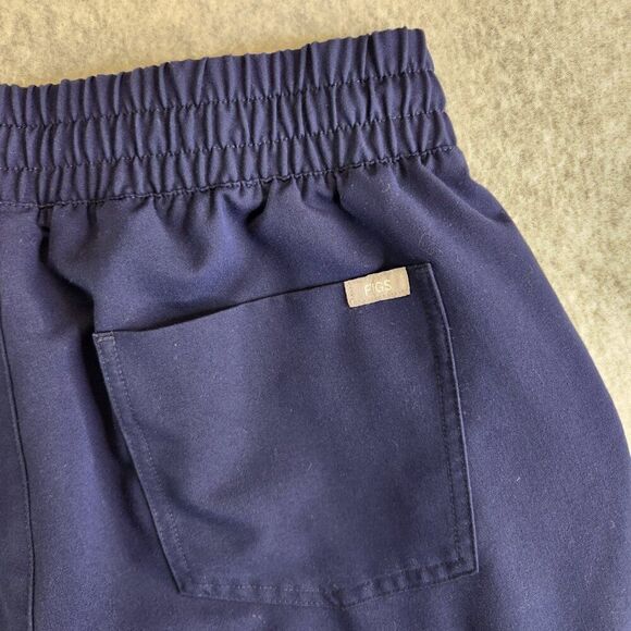 Figs Scrub Pants Womens LT Blue Zamora Joggers Zip Cargo High Rise Nurse Vet - Picture 6 of 14